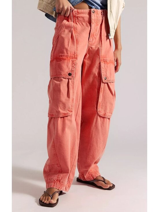 Free People Pants - NEW Free People Brentwood Slouchy Cargo Pants Hipster Utility Y2K Womens 6